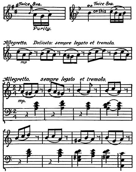Bluebird song transcribed to sheet music