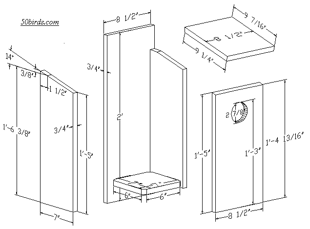 Print or view bufflehead nest box plans.