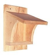See the cliff swallow shelter page, instructions and building plans
