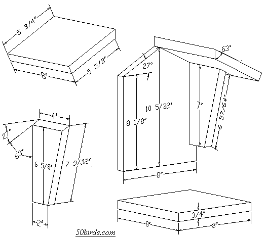 View and print mourning dove platform plans.