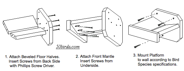 How to assemble the open platform illustration.