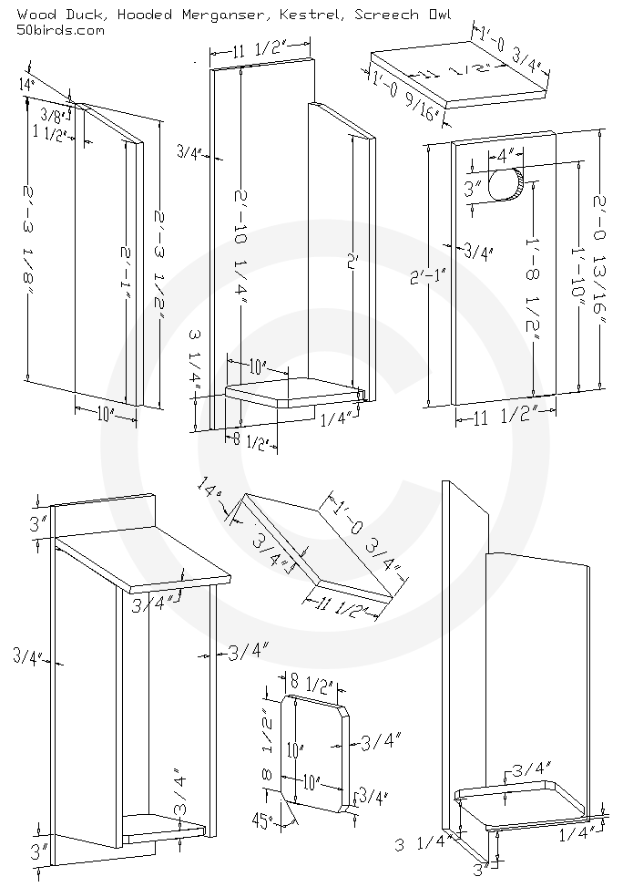Wood Duck House Plans Print wood duck house plans or just view on a phone in your work space.