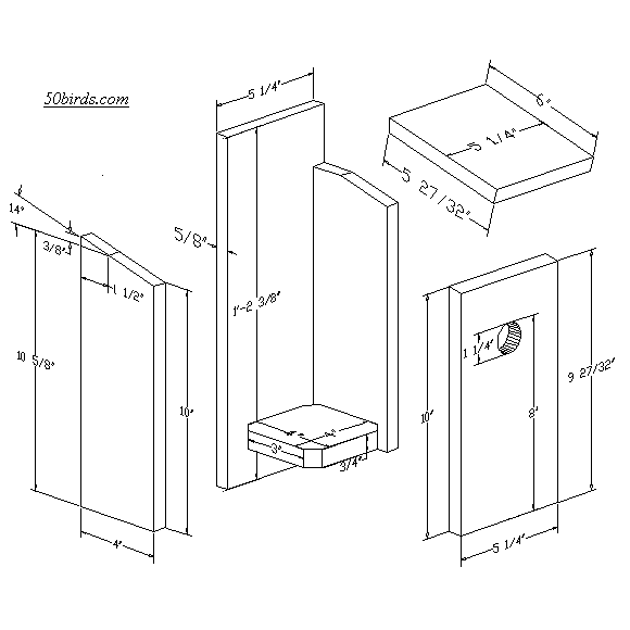 Print or View Birdhouse Plans