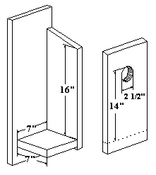 Species Dimensions for Downy Woodpecker Birdhouse