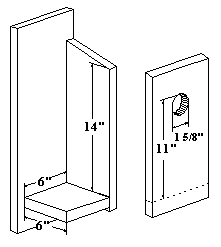 Species Dimensions for Hairy Woodpecker Birdhouse