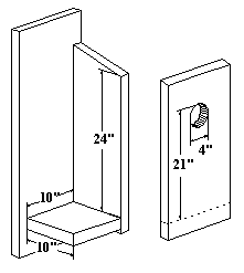 Species Dimensions for Pileated Woodpecker Birdhouse